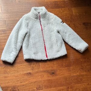 Tommy Hilfiger Women’s White Fleece Puffer Jacket